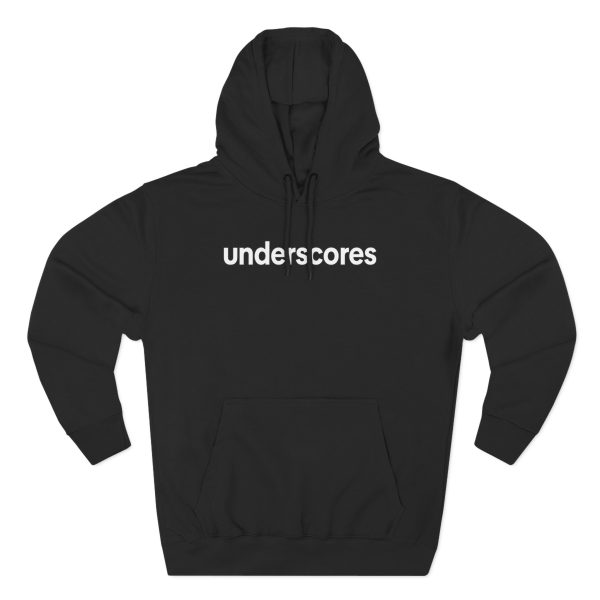 Underscores Three-panel Fleece Hoodie
